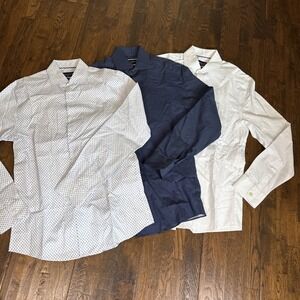 Charles Tyrwhitt 3‑Pack Slim Fit Non‑Iron Shirts — Size Small — New No Tags